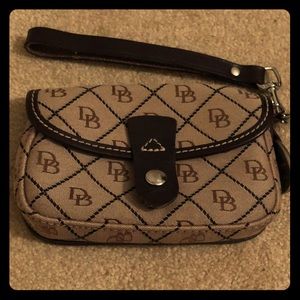 Small Brown Dooney & Bourke Wristlet